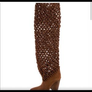 Saint Laurent Suede Niki Boot size 40, Color: Light Land